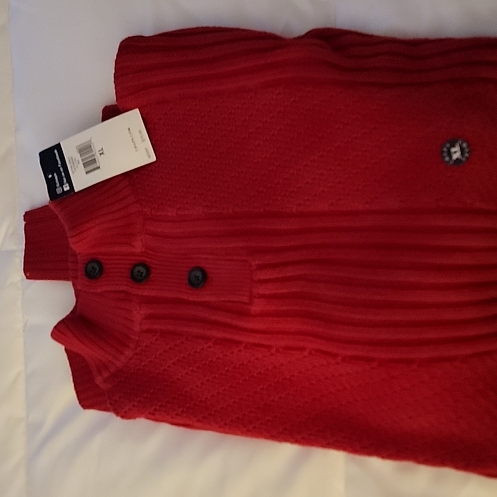 Chaps 1/4 Button Down Sweater